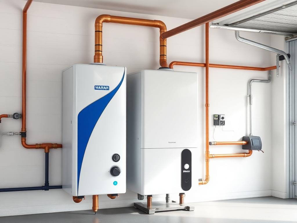 Certified technician commissioning a hybrid heat pump water heater in an Eastside garage